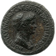 Sestertius - Domitia DIVI CAESARIS MATER obverse image