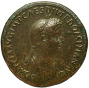 Sestertius - Domitia DIVI CAESARIS MATER S C obverse image