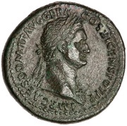 Sestertius - Domitian GERMANIA CAPTA S C; Germania obverse image
