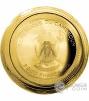5000 Francs Trans-Siberian Railway: gold plated obverse image