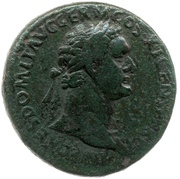 Sestertius - Domitian ANNONA AVGVST S C; Annona and Ceres obverse image