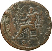 Sestertius - Domitian IVPPITER CVSTOS S C; Jupiter, Rome, 86 reverse image