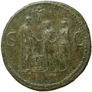 Sestertius - Domitian S C, Rome, 86 reverse image