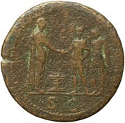 Sestertius - Domitian S C, Rome, 86 reverse image