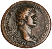 Sestertius - Domitian S C; Victory obverse image