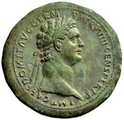 Sestertius - Domitian COS XIIII LVD SAEC FEC S C obverse image