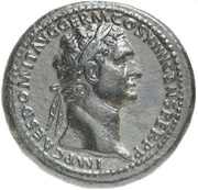 Sestertius - Domitian S C; Victory obverse image