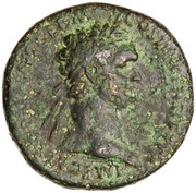 Sestertius - Domitian S C; Victory obverse image