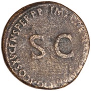 Sestertius IMP CAES DOMIT AVG GERM COS XV CENS PER P P, Rome, 90-91 reverse image