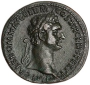 Sestertius - Domitian S C; Victory obverse image