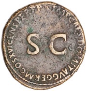 Sestertius IMP CAES DOMIT AVG GERM COS XVI CENS PER P P, Rome, 92-94 reverse image