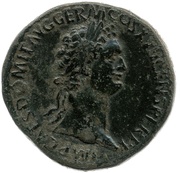 Sestertius - Domitian S C; Victory obverse image