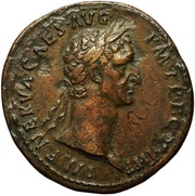 Sestertius - Nerva ANNONA AVGVST S C; Ceres and Abundantia obverse image