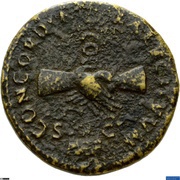 Sestertius - Nerva CONCORDIA EXERCITVVM S C, Rome, 97 reverse image