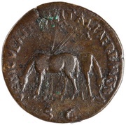 Sestertius - Nerva VEHICVLATIONE ITALIAE REMISSA S C, Rome, 97 reverse image