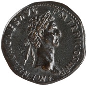 Sestertius - Nerva LIBERTAS PVBLICA S C; Libertas obverse image