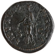 Sestertius - Nerva LIBERTAS PVBLICA S C; Libertas, Rome, 97 reverse image
