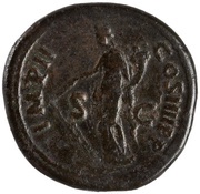 Sestertius - Nerva IMP II COS IIII P P S C; Fortuna, Rome, 98 reverse image