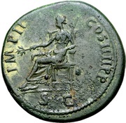 Sestertius - Nerva IMP II COS IIII P P S C; Pax, Rome, 98 reverse image