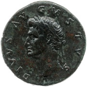 Sestertius - Augustus IMP NERVA CAESAR AVGVSTVS REST obverse image