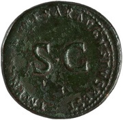 Sestertius - Augustus IMP NERVA CAESAR AVGVSTVS REST, Rome, 98 reverse image