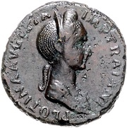 Sestertius - Plotina FIDES AVGVST S C; Fides obverse image