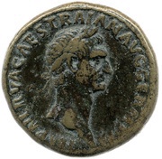 Sestertius - Trajan TR P COS II P P S C; Pax obverse image