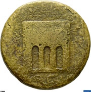Sestertius - Trajan TR POT COS III P P S C, Rome, 99-100 reverse image