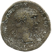 Sestertius - Trajan TR POT COS III P P S C; Mars obverse image