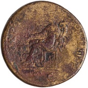 Sestertius - Trajan TR POT COS III P P S C; Concordia, Rome, 101-102 reverse image