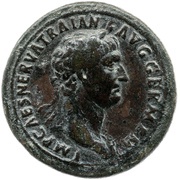 Sestertius - Trajan FIDES EXERCIT S C obverse image