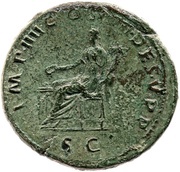 Sestertius - Trajan IMP IIII COS IIII DES V P P S C; Concordia, Rome, 102 reverse image