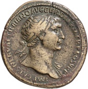 Sestertius - Trajan CONGIARIVM TERTIVM S C obverse image