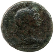 Sestertius - Trajan PORTVM TRAIANI S C obverse image