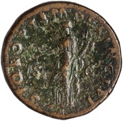 Sestertius - Trajan S P Q R OPTIMO PRINCIPI S C; Aequitas, Rome, 103-111 reverse image
