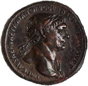 Sestertius - Trajan S P Q R OPTIMO PRINCIPI S C obverse image
