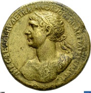 Sestertius - Trajan S P Q R OPTIMO PRINCIPI S C obverse image
