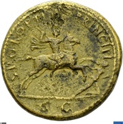 Sestertius - Trajan S P Q R OPTIMO PRINCIPI S C, Rome, 103-111 reverse image