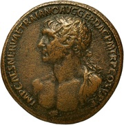 Sestertius - Trajan S P Q R OPTIMO PRINCIPI S C obverse image
