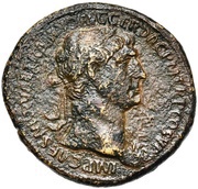 Sestertius - Trajan S P Q R OPTIMO PRINCIPI S C obverse image