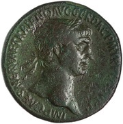 Sestertius - Trajan S P Q R OPTIMO PRINCIPI S C obverse image