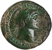 Sestertius - Trajan S P Q R OPTIMO PRINCIPI S C; Dacia obverse image