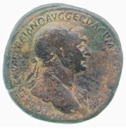 Sestertius - Trajan S P Q R OPTIMO PRINCIPI S C ARAB ADQ; Arabia obverse image