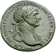 Sestertius - Trajan FELICITAS AVGVST S C; Felicitas obverse image