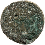 Sestertius - Trajan S P Q R OPTIMO PRINCIPI S C FORVM TRAIANI, Rome, 112-114 reverse image