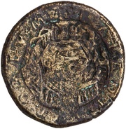 Sestertius - Trajan PORTVM TRAIANI S C, Rome, 112-114 reverse image