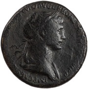 Sestertius - Trajan IMPERATOR VIIII S C obverse image