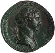 Sestertius - Trajan PROVIDENTIA AVGVSTI S P Q R S C; Providentia obverse image