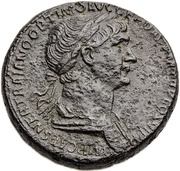 Sestertius - Trajan REGNA ADSIGNATA S C obverse image