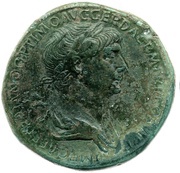 Sestertius - Trajan SENATVS POPVLVSQVE ROMANVS S C; Felicitas obverse image
